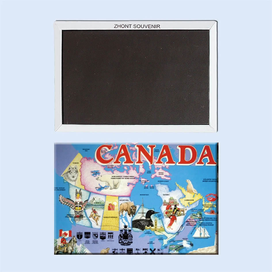 

Decorative Fridge Magnets Canada Map Souvenir for Store 22199 Vintage Image