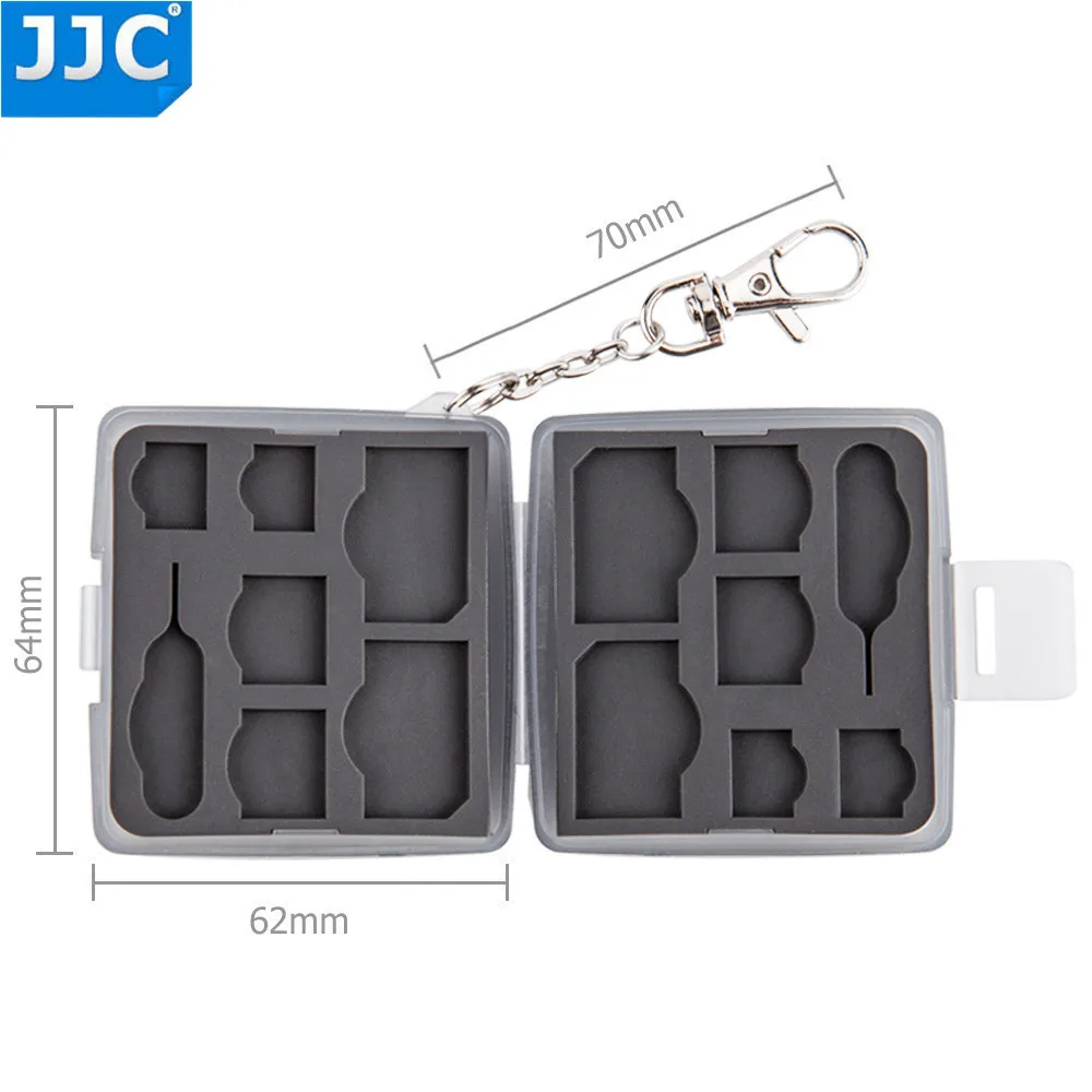 JJC SD CF TF SIM Nano Card Water-Resistant Camera Memory Storage Case Compact Tough Box | Электроника