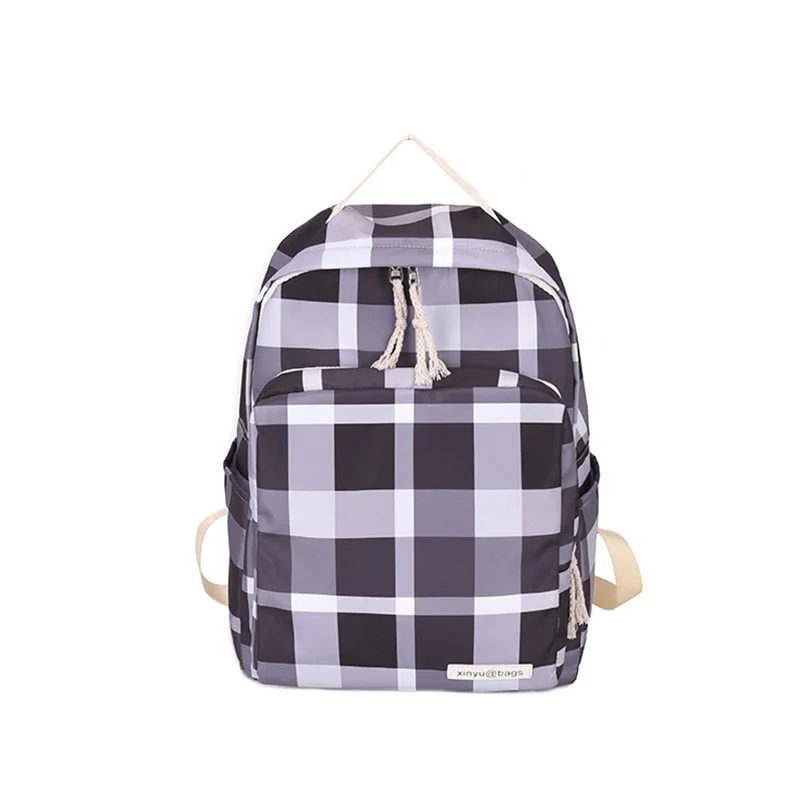 Hot2018New Корейская версия из CampusBackpack решетки Колледж для девочек школьная сумка.