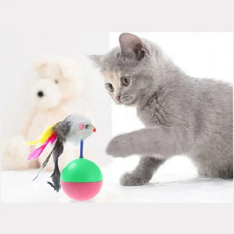 Pet Игрушки для котов MIMI любимые Мыши стакан Пластик Игрушечные лошадки шары