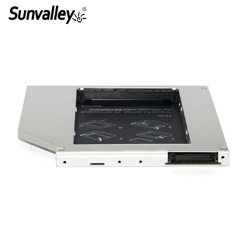 Чехол для жесткого диска sunдолина 9 5 мм Тонкий Универсальный IDE SATA 2 й SSD Caddy