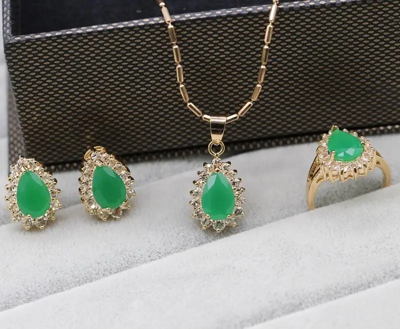 Бесплатная доставка &gt&gt&gt натуральный и белый комплект ожерелье серьги кольцо