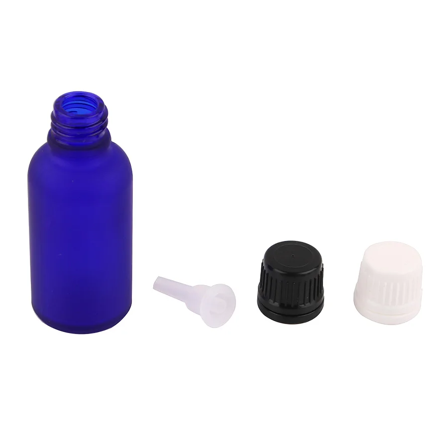 Merx Beauty 17 шт. 45 г винтовая крышка матовая синяя стеклянная бутылка эфирного масла