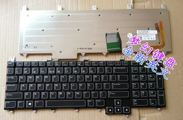 Клавиатура для Dell Alienware M18X R1 R2 M17X R3 R4 uk/US/Шведский/немецкая зеленая