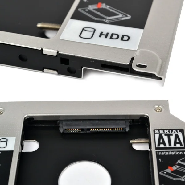 Kebidu 9 5 мм второй HDD Caddy 2nd SATA 2 &quotКорпус для жесткого диска SSD Apple Macbook Pro A1278 A1286 A1297 CD ROM