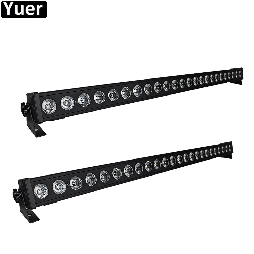 2 шт./лот светодиодный прожектор 24x3 Вт RGB 3в1 настенный светильник DMX512 DJ диско для
