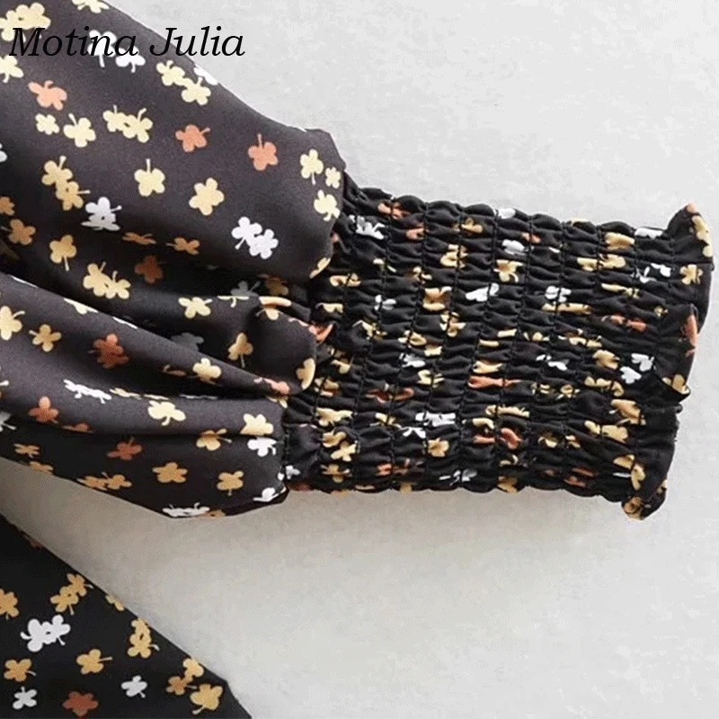 Motina Julia Chic BOHO прин с пышными рукавами комбинезон Комбинезоны для малышек женщин