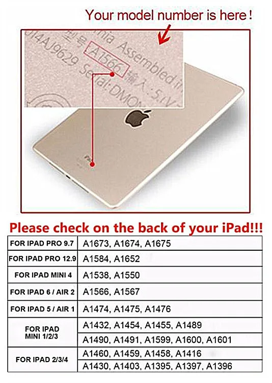 Чехол-подставка Pocaton из искусственной кожи для iPad mini 1 умный чехол 2 3 режим сна