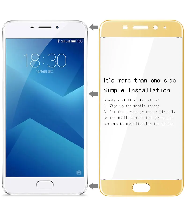 Imak потрясающая Противоударная 2.5D Защитная пленка для экрана для Meizu M5 Note полное покрытие из закаленного стекла для Meizu M5 Note защитная пленка