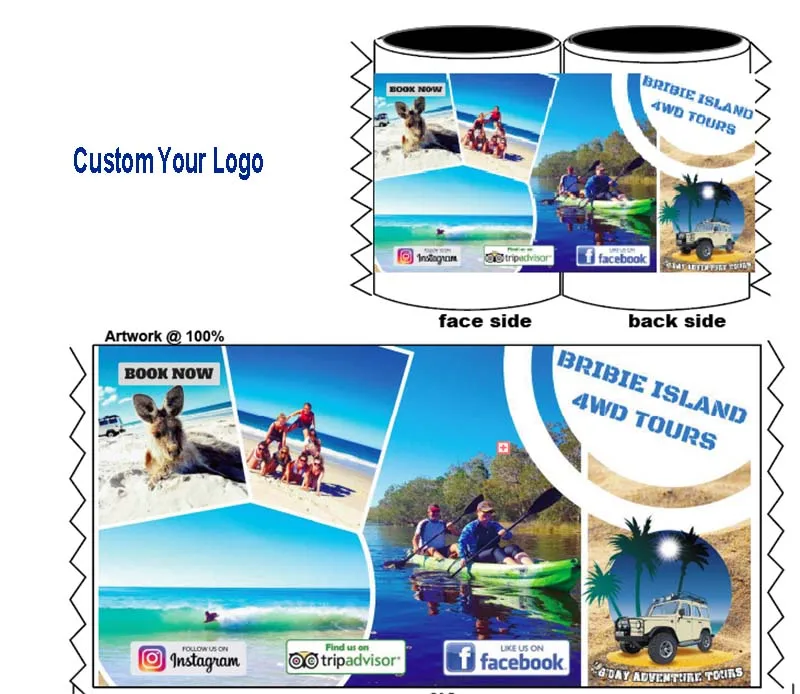 кулер для бутылок из неопрена с логотипом клиента