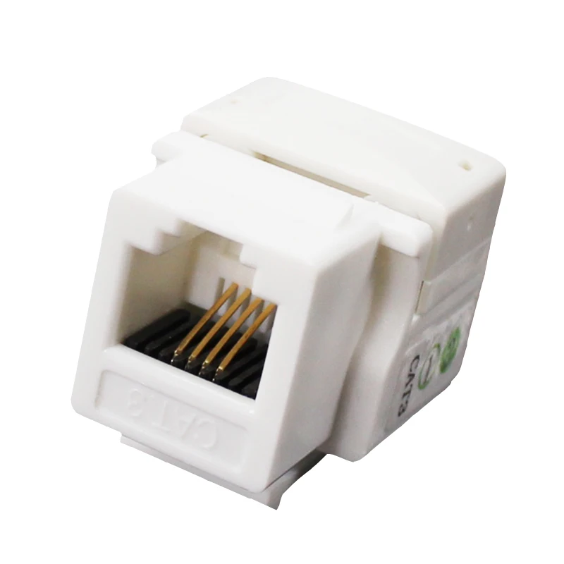 50 шт. телефонный модуль RJ11 голосовой CAT3 keystone гнездо соединителя телефона разъем