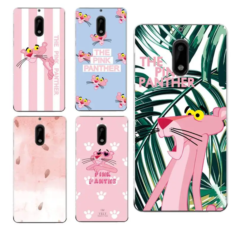 Feather Soft Clear TPU Phone Case For Nokia3 5 6 8 N540 N640 N535 N830 Pink Panther Coque Fundas Painted Cover Free Shipping | Мобильные