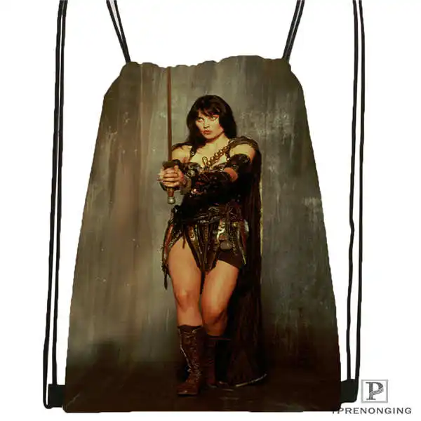 Custom Xena-рюкзак с кулиской большого размера-warrior сумка милый детский рюкзак (Черная