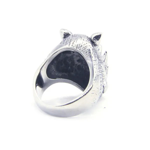 Rhinoceros Ring 316L Stainless Steel Hot Mens Polishing Punk Cool Animal | Украшения и аксессуары