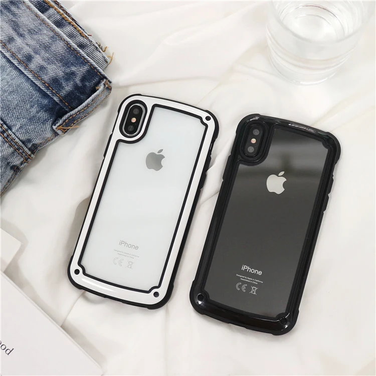 Для Apple iPhone 11X8 7 6 6s Plus прозрачная ультратонкая задняя полностью жесткая Защитная крышка TPU плотный чехол