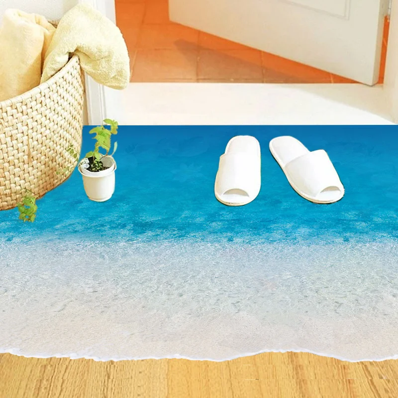 Фото 3D наклейки на стену у пляжного пола домашний декор настенные для - купить