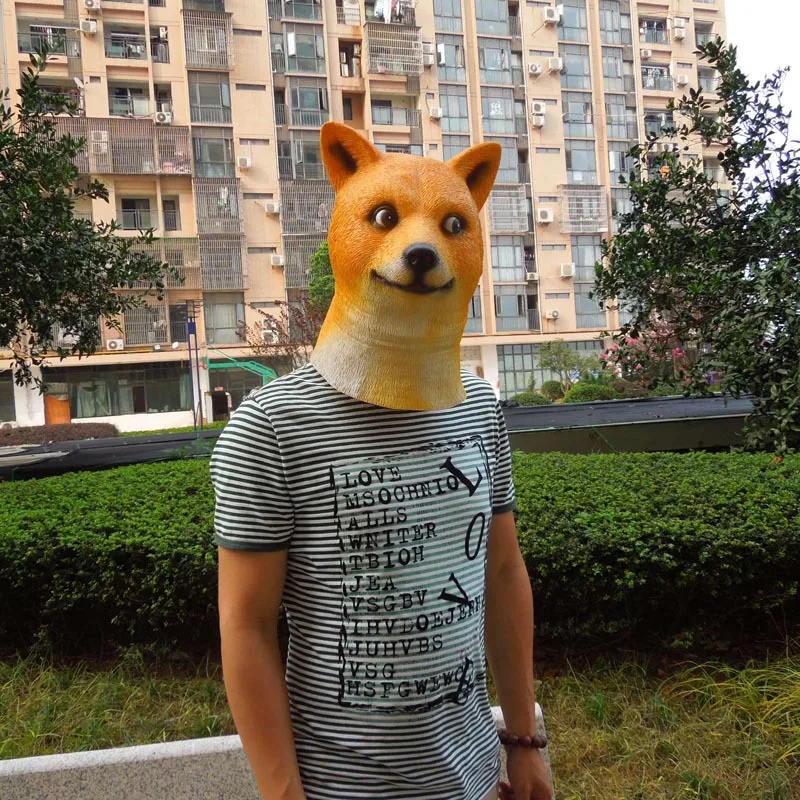 Маски с животными и собаками новинка латексная маска на все лицо для Хэллоуина