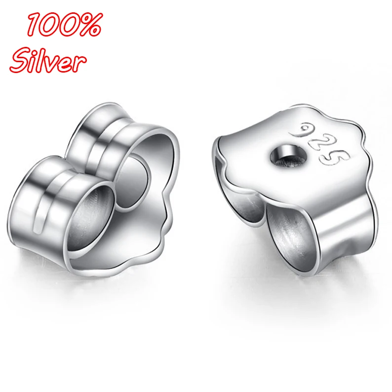 10 шт. заглушки для сережек гвоздиков из серебра 925 пробы|earplug plug|diy jewelryjewelry fitting |
