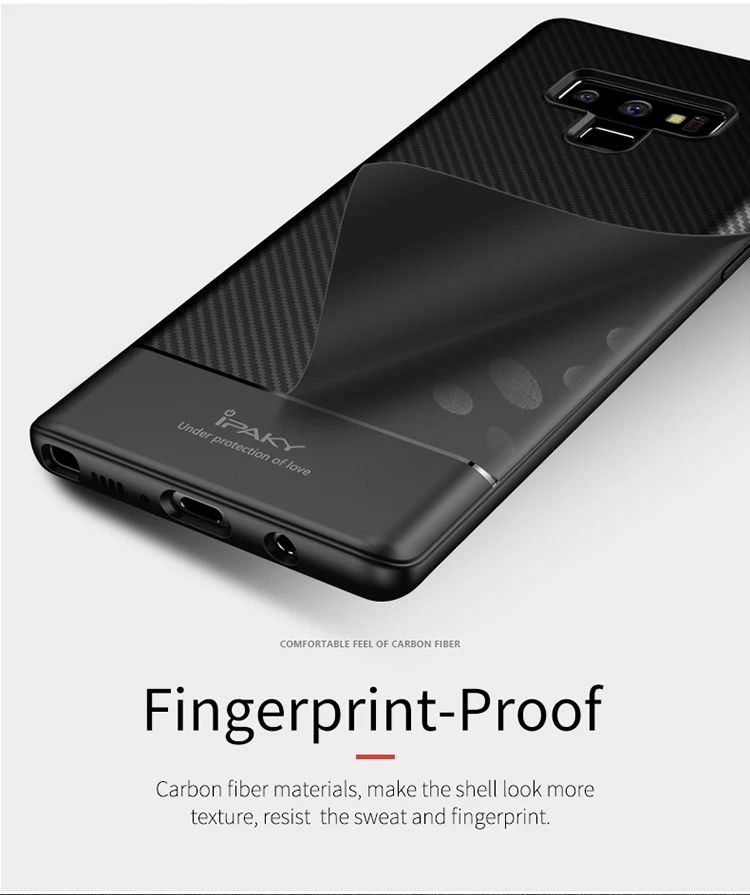 Для samsung Note 9 Чехол iPaky Coque для samsung Galaxy Note 9 чехол силиконовый чехол из углеродного волокна TPU чехол для samsung NOTE9 чехол s 6,4"