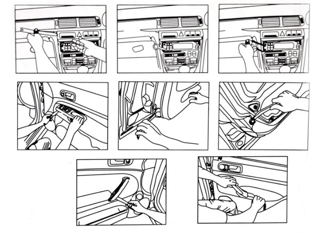 Многофункциональные универсальные автозапчасти 4 шт. инструмент для удаления