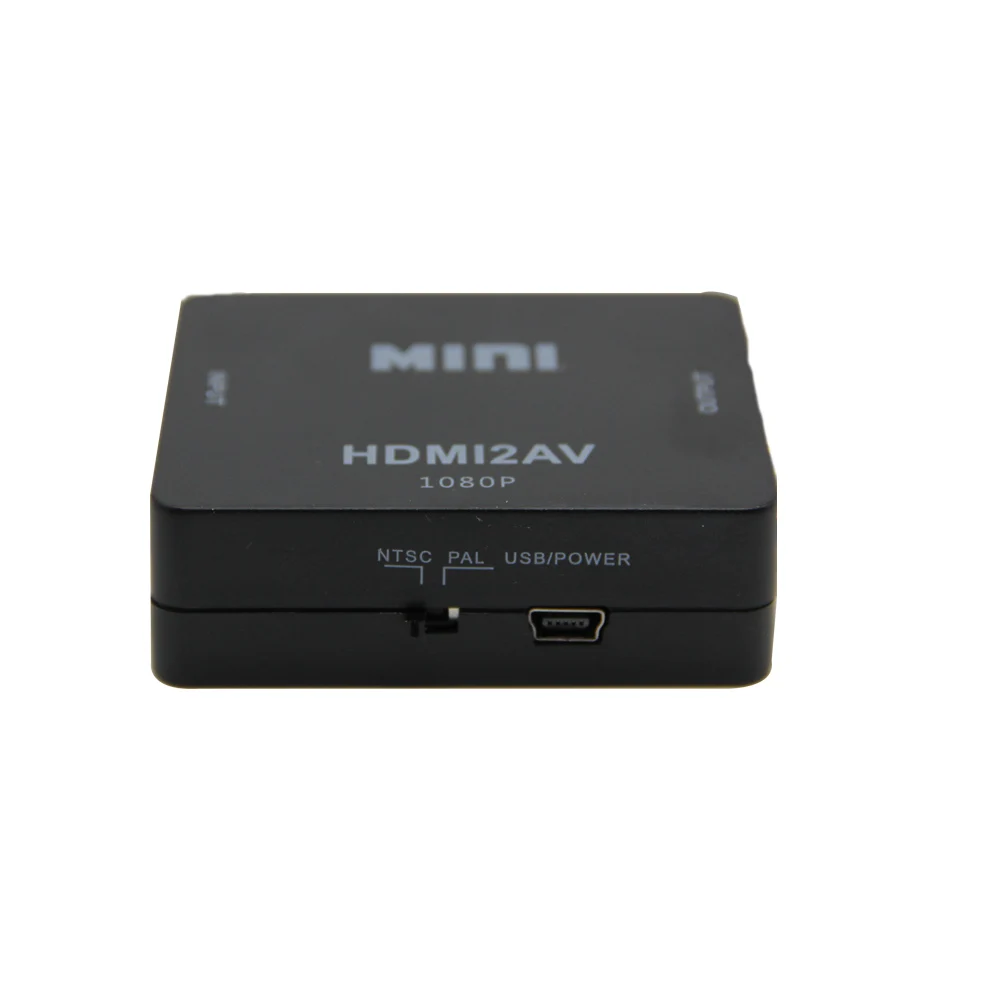 HDMI-совместимый с RCA/AV CVBS Аудио видео преобразователь адаптер Коробка HDMI2AV NTSC PAL