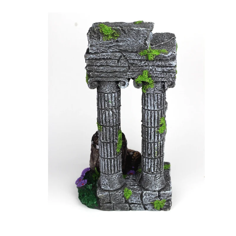 Размер L греческие руины храма Афина Римская империя остается 13*13*24 см украшения