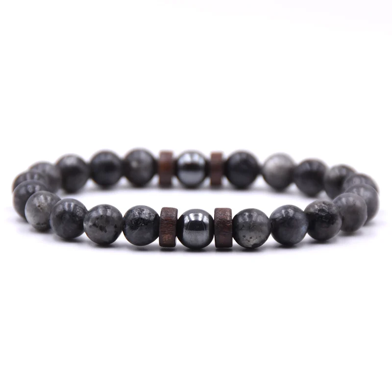 Горячие браслеты из натурального камня стильный элегантный браслет бусины/из