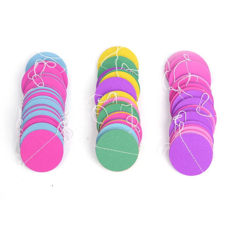 3 м цветной 3D Круглый венок Свадебный декор гирлянда для рождественской