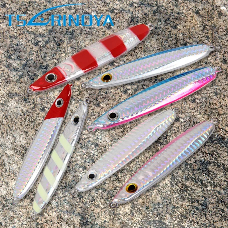 Tsurinoya 81 мм/45 г 3D глаза морская пресноводная металлическая приманка ложка для