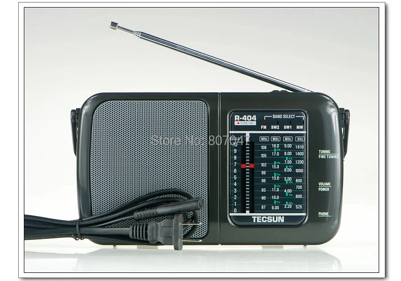 TECSUN R-404 высокая чувствительность FM радио mw и SW ресивер FM-WM SW1 SW2 всех диапазонов со встроенным Динамик