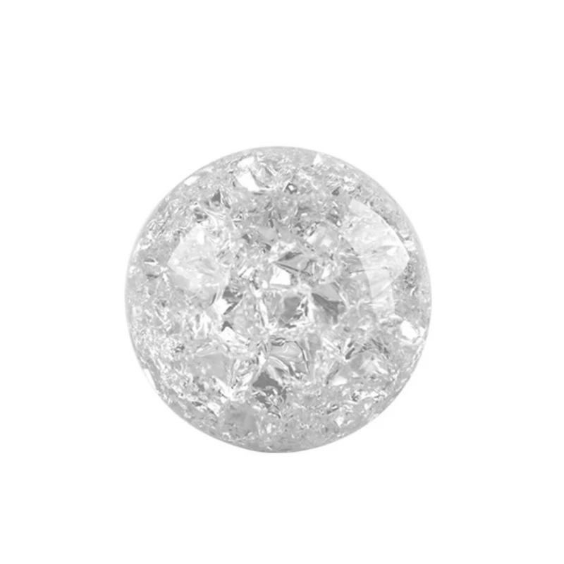 Ball Хрустальный стеклянный ледяной трещины шар домашние фонтаны бонсай стеклянные шарики Сфера фэн-шуй домашняя декорация для террариума аксессуар - Цвет: Ball