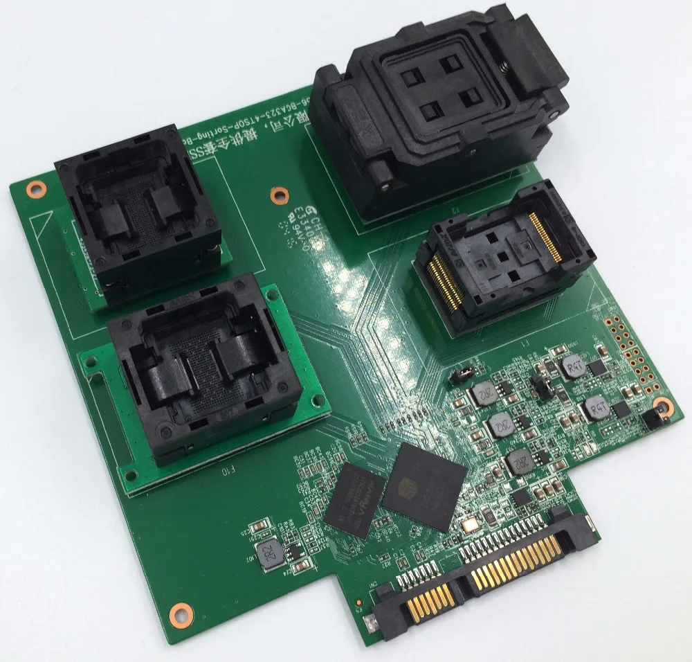 

SSD NAND flash SM2256K Controller test solution for BGA152 132 100 88 LGA60 TSOP48 96 Flash Memory 4 in 1 Multiple PCB board