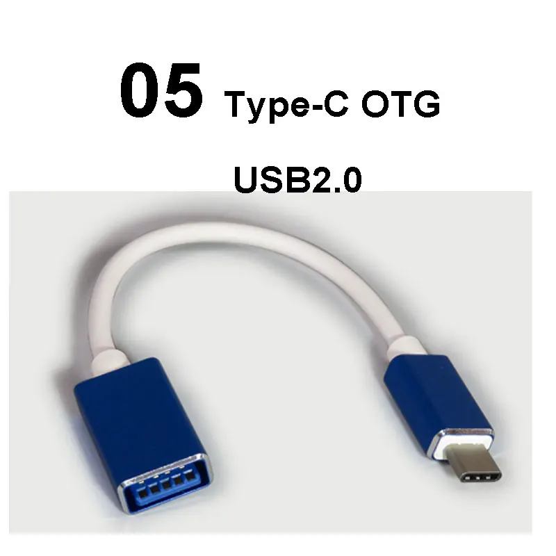 05 OTG USB2.0 PCTONIC Тип изгиба-C USB кабель для мобильного телефона высокоскоростной USB3.0 штекер-угол USB-C Мужской адаптер питания 30 см для samsung huawei - Цвет: 05 OTG USB2.0