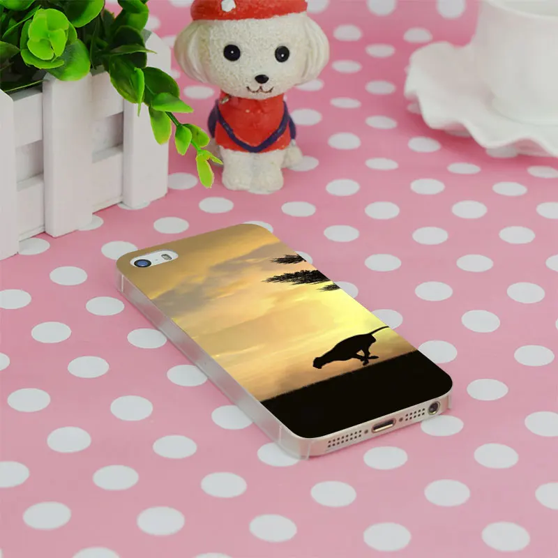 B0641 Гепард Прозрачный Жесткий Тонкий Case Cover For Apple iPhone 4 4S 5 5S SE 5C 6 S Плюс s плюс |