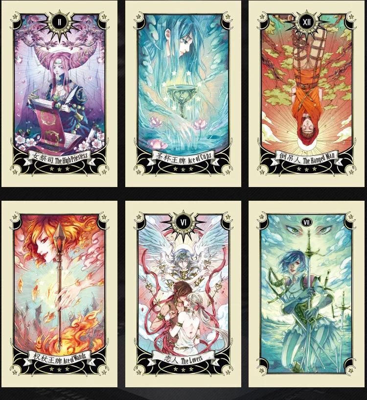 2019 новые китайские/английские палубные карты Таро чтение манга для