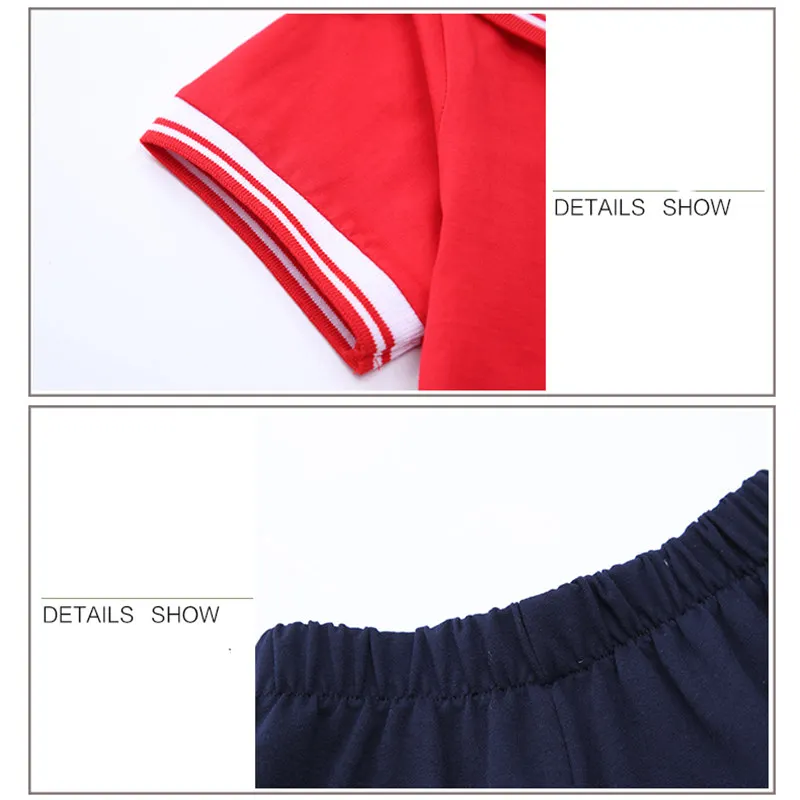Preppy Style Summer Kids Clothing Set For Boys Girls Fashion Japanese Korean School Uniform Outfits Cosplay Costume 2Pc Suit | Детская