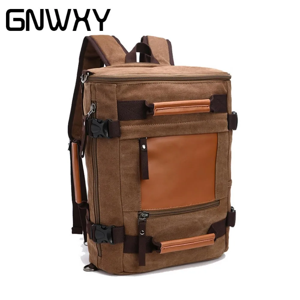 Оригинальная многофункциональная холщовая дорожная сумка GNWXY мужской рюкзак