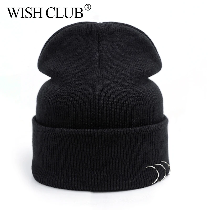 WISH CLUB Новинка года Зима Для женщин вязаная шапка Шапки для Для женщин Человек Унисекс Skullies шапочки Теплая Зимняя Кепки осень, для женщин Кепки