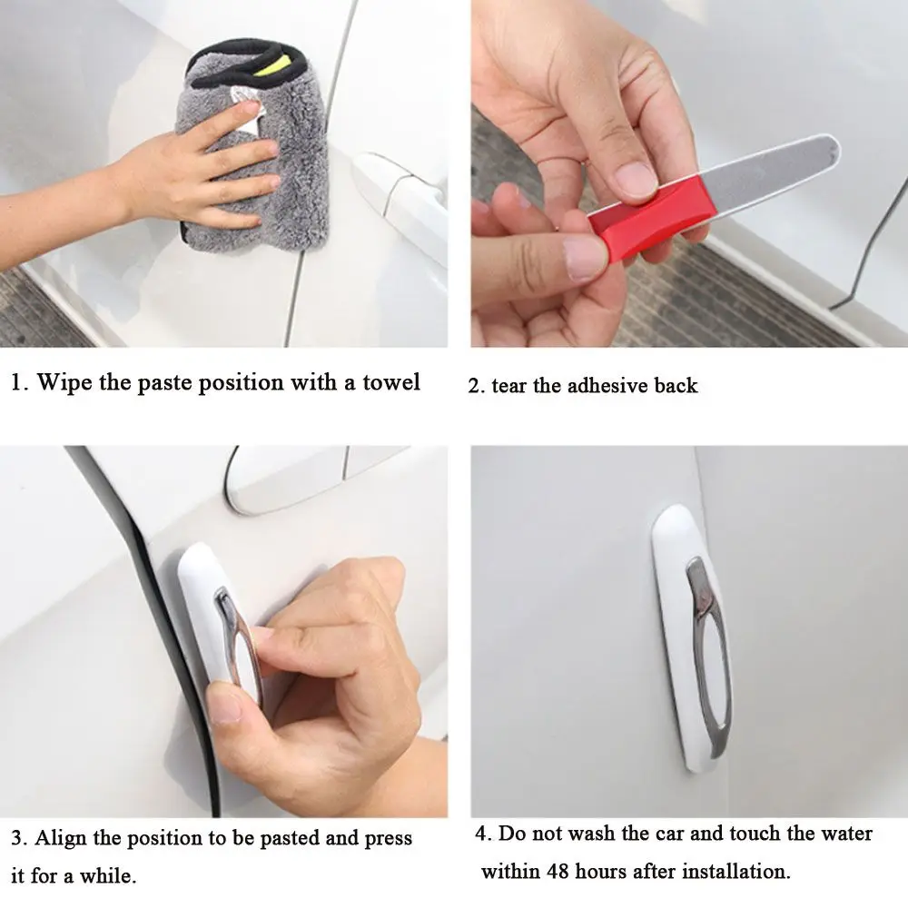 4 шт. автомобильная лента для предотвращения столкновений защита дверей Защита