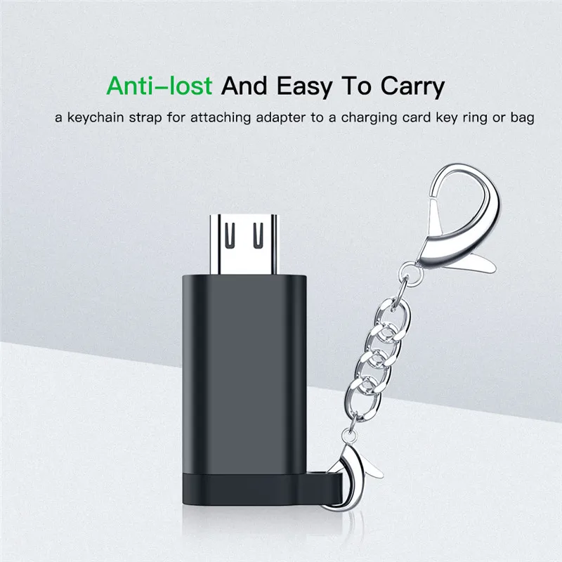 Переходник с Micro USB папа на мама Type C|Кабели передачи данных| |