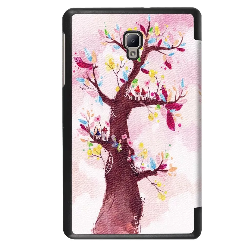Чехол для Samsung Galaxy Tab A 8,0 T380 T385 8,0 дюймов чехол для планшета из искусственной кожи раскладной флип-чехол с подставкой