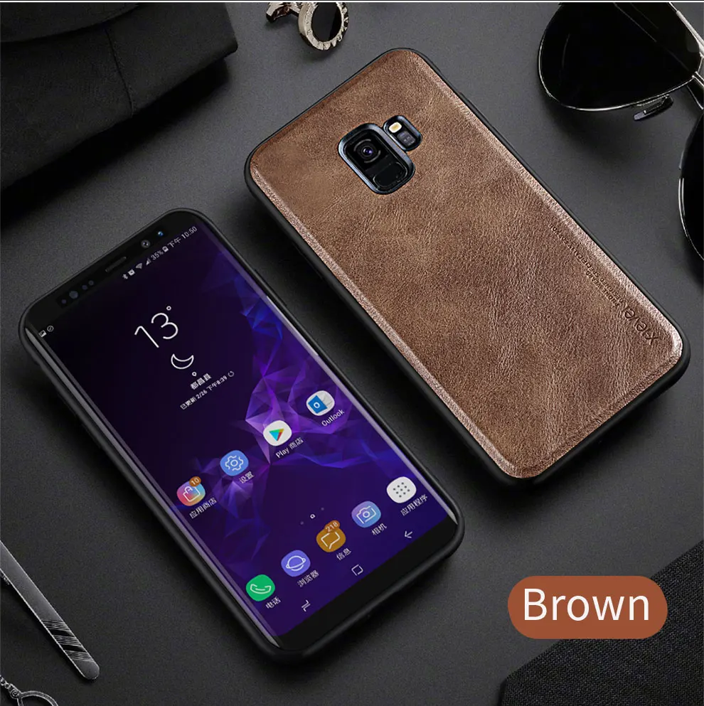 X-Level кожаный чехол для samsung S9 Plus мягкий Силиконовый противоударный чехол для samsung Galaxy s9 s9+ чехол