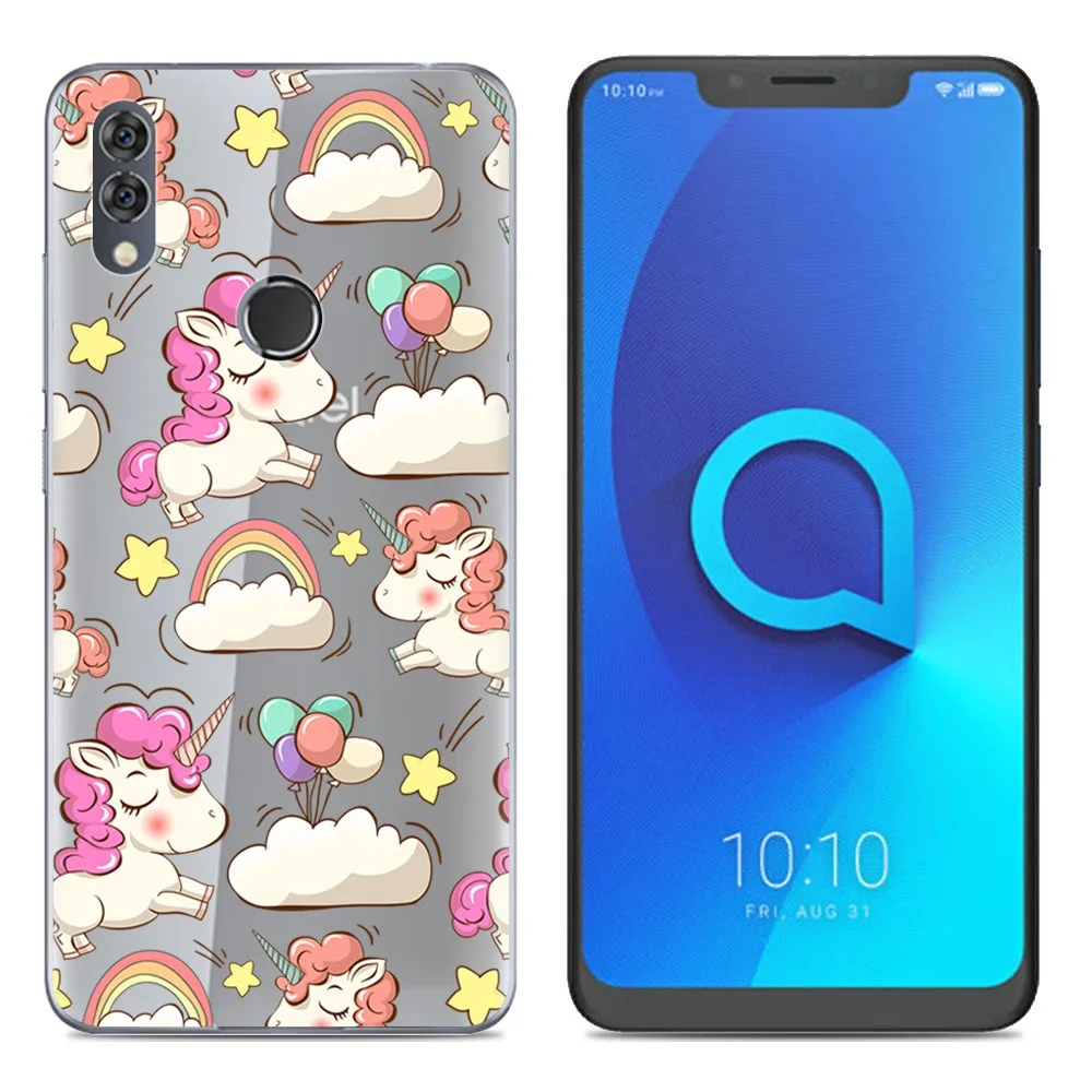 7 Мягкий чехол для телефона, силиконовый чехол для Alcatel 5V 6,2 дюймов, модный прозрачный чехол из ТПУ с красочным рисунком - Цвет: 7