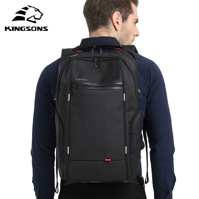 Рюкзак Kingsons мужской для ноутбука 13 '✕'' 17 '' с USB зарядкой