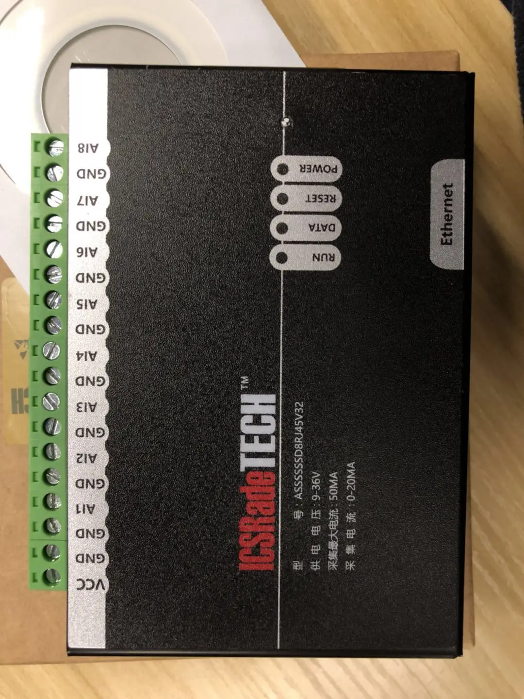 TCP DAQ 8AI 4-20MA Аналоговые входы модуль сбора данных, Ethernet 8 AD Modbus TCP - Цвет: 8AI TCP