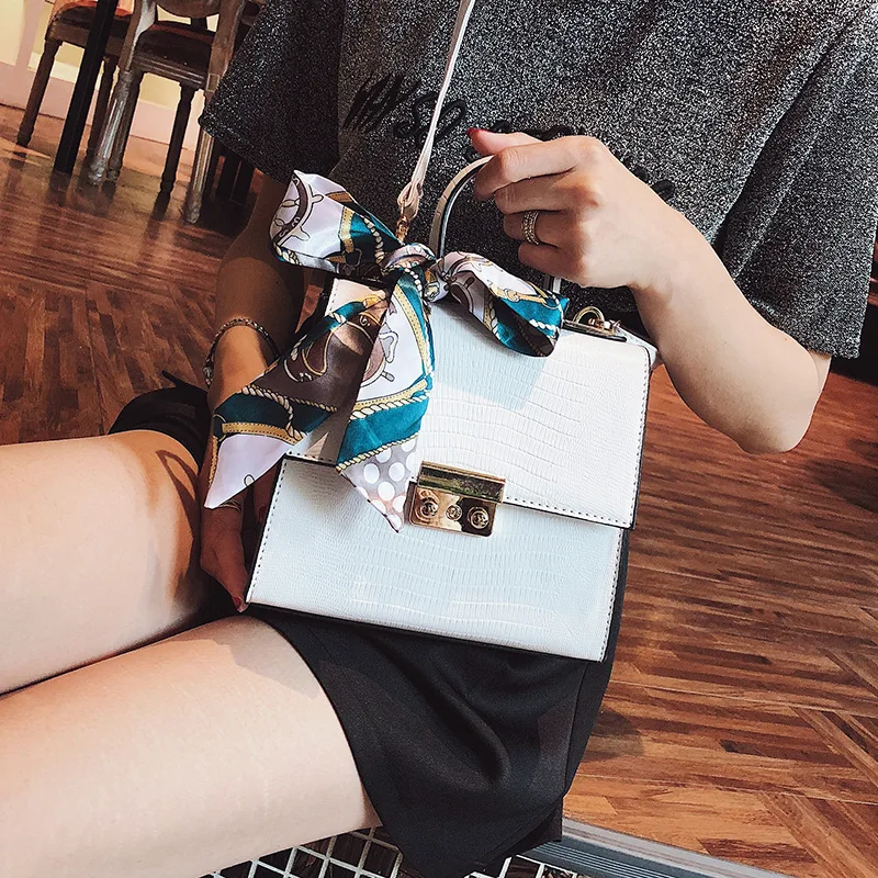 Повседневные сумки через плечо для женщин сумка на женская кожаная с бантом