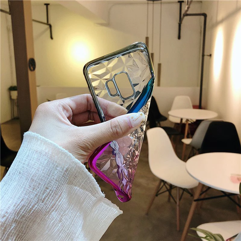 3D чехол для телефона из мягкого термопластика с кристаллами samsung galaxy Note 9 8 S9 S8 плюс