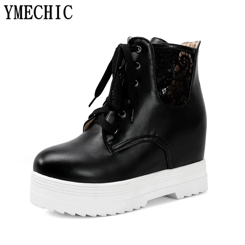 Ботинки YMECHIC 2018 Модные осенние ботинки на платформе в стиле &quotЛолита&quot с