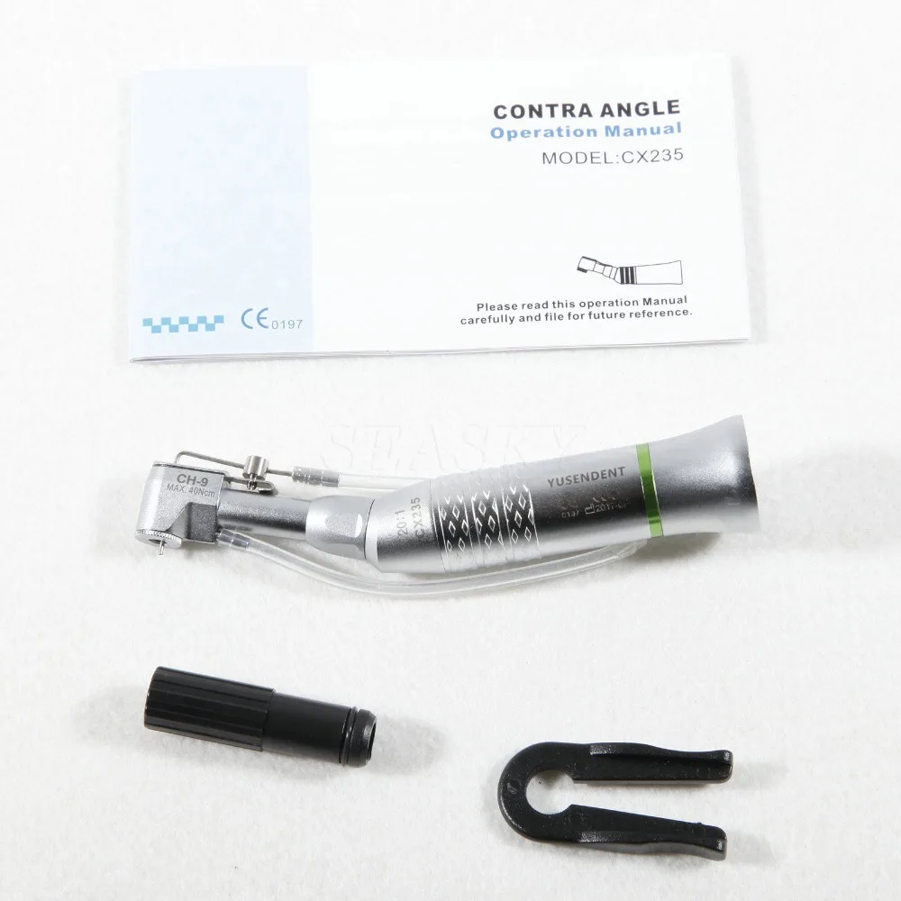 

2 Dental Surgery Implant Handpiece 20:1 Reduction E Latch Type Contra Angle