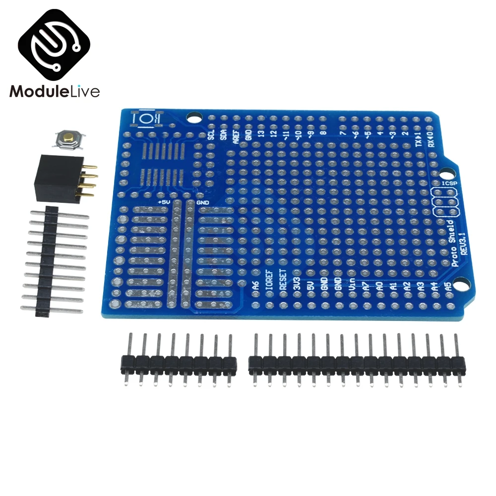 

Стандартная плата с винтовым зажимом Proto для Arduino, совместимая с улучшенной версией, поддержка A6 A7, набор «сделай сам», электронный модуль пл...